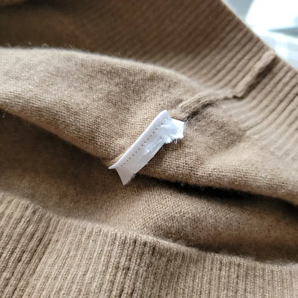 Quince 100% Cashmere Polo Sweater, Teak, M - Picture 6 of 7